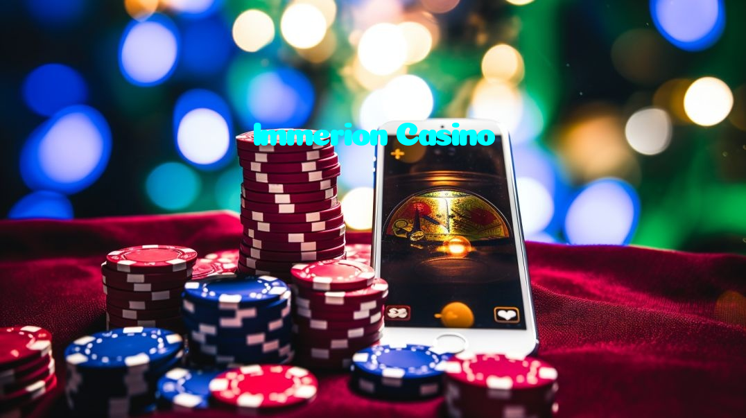 Immerion Casino casino presented on mobile device in Pakistan with slots and live games